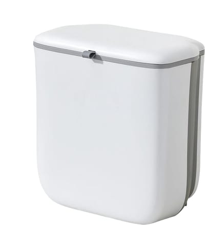 Compostbak Keuken - Afvalbak Composteren - Voedselafval Verwerken - Opvouwbaar Ontwerp - 264 Gallon - Wit