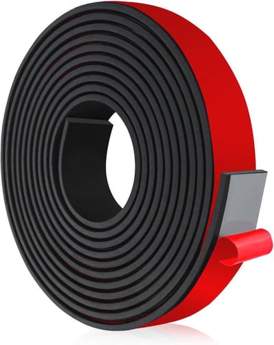 Zelfklevende rubberen strips 3 m x 25 mm voor afdichting en anti-vibratie