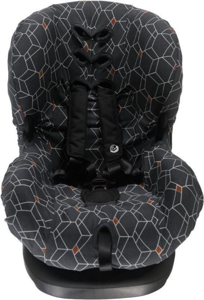 Briljant Baby Autostoelhoes 1+ Deco Junior Katoen Antraciet