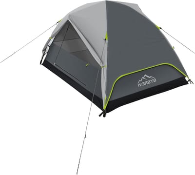 Kampeertent 2 Persoon - Koepeltent Waterdicht - Buiten Overnachten - Dubbellaags Ontwerp - 210 x 150 cm - Groen
