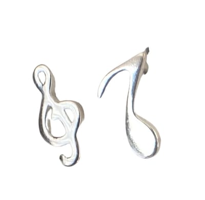 Oorbellen Muzieknoten-G sleutel Zilver - Charme Bijoux