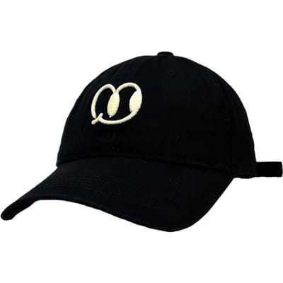 Koreaanse Versie van De Baseballpet voor Dames Nieuwe Geborduurde Retro Baseballpet Trendy Merk Gezicht tonende Pet Adjustable black