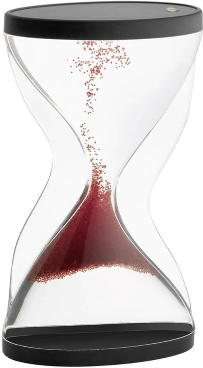 TFA Dostmann 18.6004.05 Zandloper Acrylglas helder, Rood, Zwart Mechanisch