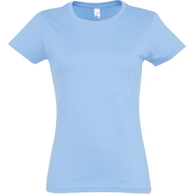 SOLS Dames/dames Imperial Heavy Short Sleeve T-Shirt (Hemelsblauw)