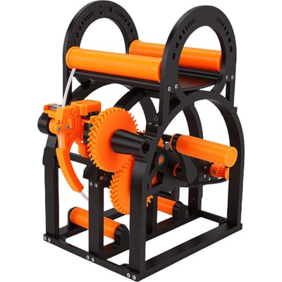 3D Filament Herwikkelapparaat Elektrisch     20cm Spoelen Wikkelaar met Handvat 3D Print Benodigdheden Oranje orange