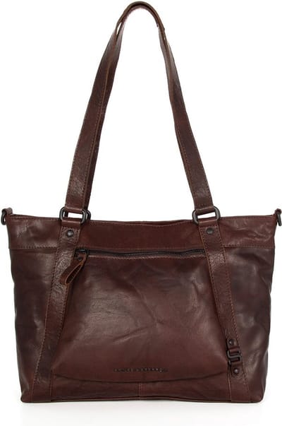 Leren Shopper - Luca - Donkerbruin