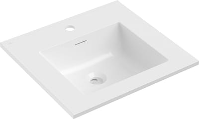 Mexen Otis wastafel ingebouwd in blad 51 x 46,5 cm, wit glans - 25185000