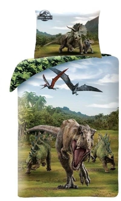 Jurassic World Dekbedovertrek Camo 140 x 200 cm - Katoen - 70 x 90 cm