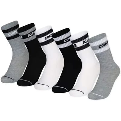 Kindersokken Converse CHN Basic Wordmark Crew (x6)