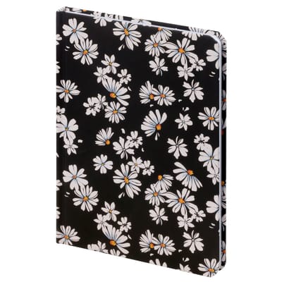 BV475-2 zwart notitieboekje Bloemen