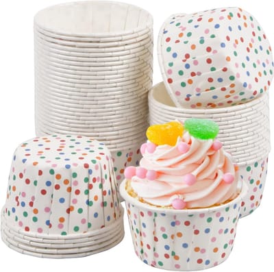 50 Stuks Papieren Cakevormpjes voor Muffins en Cupcakes, Ideaal voor Bakken en Feestjes