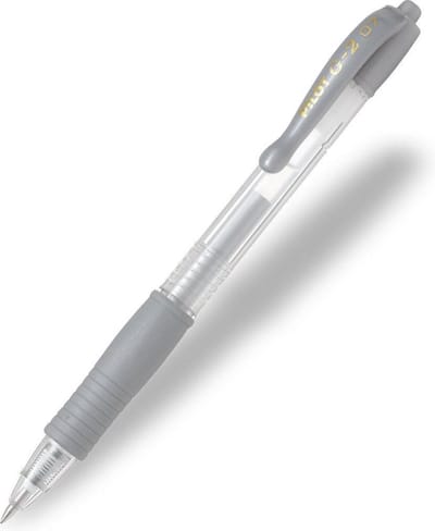 Pilot G-2 - Metallic Zilver - medium - 0.7mm - 1 stuks