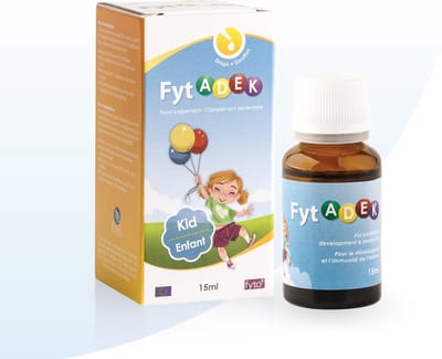 FytADEK – Vitamine A D E K Druppels voor Groei & Weerstand | Vanaf de Geboorte – Voor Jonge Kinderen | Zonder Suiker of Kleurstoffen | FYTO | 15 ml