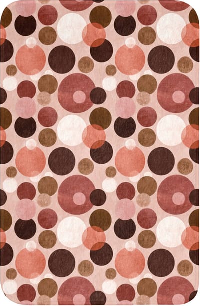 WC mat 40x60 cm - Antislip - Cirkels - Modern - Kleurrijk - Toiletmat - Vloermat - Douchemat - Toilet tapijt - Toiletmatten