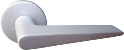 Vintage deurkruk aluminium