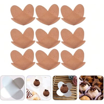 50 STUKS Chocoladepapier Truffelverpakkingen Chocoladebekertjes Bakvormpjes Snoepbekertjes Dessertbekertjes Voor Muffins, Cupcakes Of Mini Snacks Brown veelkleurig