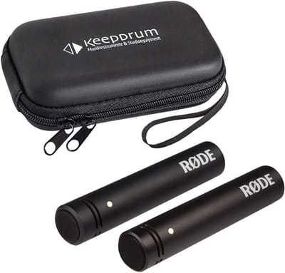 Condensor Microfoons Set - Stereo Opname - Muziek Opnemen - Compact Ontwerp - 10 cm - Zwart
