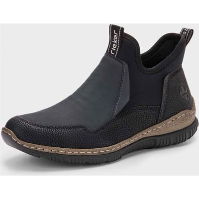 Laarsjes met elastische inzet - zwart - Gr. 36 van Goldner Fashion
