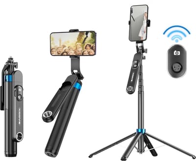 Xssive SELFIE7 Hoge Telefoon Statief Tripod 180 CM - Extra Lange Selfiestick - Beste voor grote groepsfoto's - Selfiestick