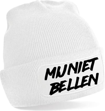 Mij niet bellen Warme Wintermuts | Beanie | Muts | Winter | Kou | Koud | Tekst | Cadeau | Apres Ski | Wintersport | Skimuts | Verzending binnen 24 uur!