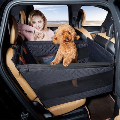 Honden Autostoel - Reisstoel Veilig - Veilig Reizen - Meer Zitruimte - Tot 15kg - Zwart