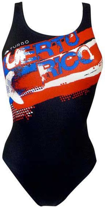 Turbo Puerto Rico Zwemkleding Zwart 3XL Vrouw