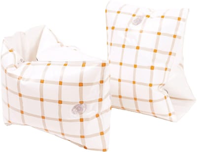 Mrs Ertha - Zwembandjes - Zwemvleugels - beige - Organic Squares - 2-6 jaar - 11-30kg
