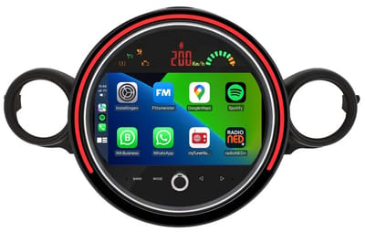 Carplay voor Mini Cooper | Cooper S R56 | Cooper D R56 | Cooper R56 | Cooper Hatchback R56 | One R56 2008 t/m 2013 | Android 13 | Draadloos Apple Carplay & Android Auto | 2GB + 32GB | Davilon | 2008 2009 2010 2011 2012 2013 | Bluetooth & Wifi