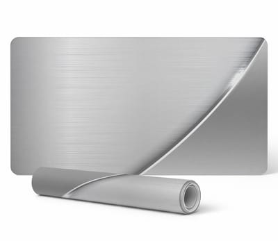 Beschermende decoratieve mat voor bureau, metallic textuur, 90x45 cm