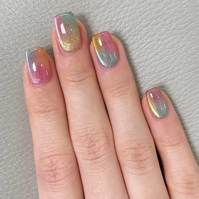 Kleurrijke Glanzende Druknagels Set van 24 Stuks voor Vrouwen en Meisjes - Herbruikbare Nepnagels voor Feestjes, Bruiloften en Dagelijks Gebruik