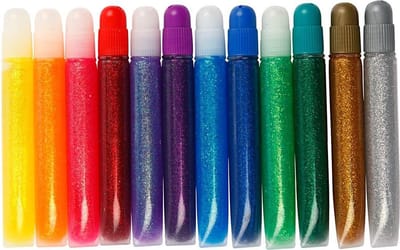Glitterlijm, 12x10 ml/ 1 doos