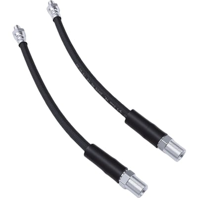 2 STuks Voorste Rubberen Remslang Set GBH249Z Vervanging Voorremleiding voor Classic Mini 1959 2000 black