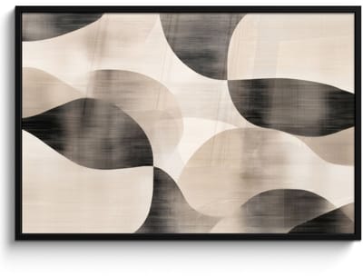 Poster in lijst - Fotolijst 120x80 cm - Posters - Grillige vormen - Subtiele overgangen - Dynamisch - Posterlijst zwart - Decoratie - Wanddecoratie woonkamer - Muurdecoratie slaapkamer