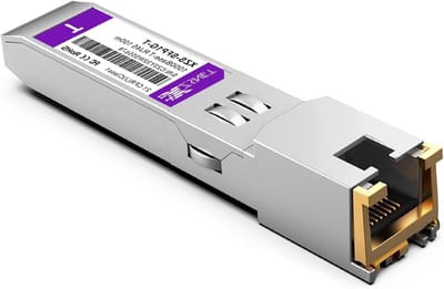 1000BASE-T SFP transceiver, SFP naar RJ45, 1,25G koperen SFP-module naar Ethernet compatibel voor Ubiquiti UniFi UF-RJ45-1G / UACC-CM-RJ45-1G en meer, 1 verpakking