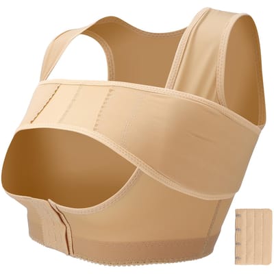 Borst Ondersteunende Shapewear Borstvergroting Ondersteunende Band Wrap Stabilisator (Huidskleur)M M