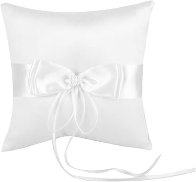 Elegante Ringkussen voor Bruiloft, Perfect voor het Tonen van Ringen, Kettingen en Armbanden, Ideaal Trouwring Kussen voor een Onvergetelijke Dag (15*15cm)
