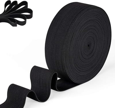 Elastische band, 10 meter elastisch band, 30 mm breed elastiek, voor broeksband, huishouden DIY handwerk, zwart