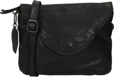 Bear Design Crossbodytas Cow Lavato Leer - zwart