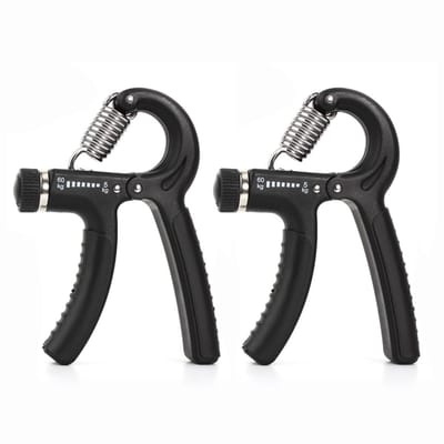Dailygoods- Handtrainer Set van 2 - Verstelbare Handtrainer 10-50 kg - Onderarmtrainer - Gripkracht Trainer - Ergonomische Handgreep - Lichtgewicht en Duurzaam - Griptrainer