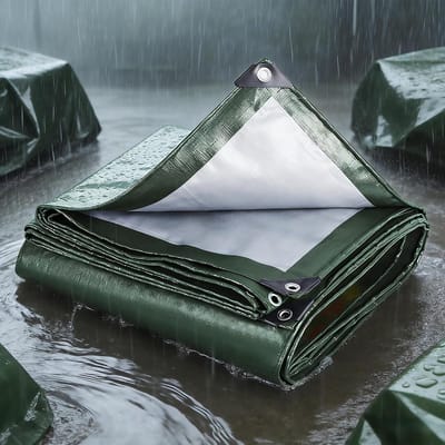 Waterdicht Zeildoek - Afdekzeil Tarp - Spullen Beschermen - Zwaar Uitgevoerd - 160 x 280 cm - Groen