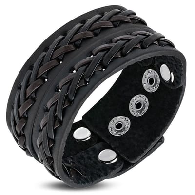 Amanto Armband Aitor - Leer - 37mm - 20-22cm