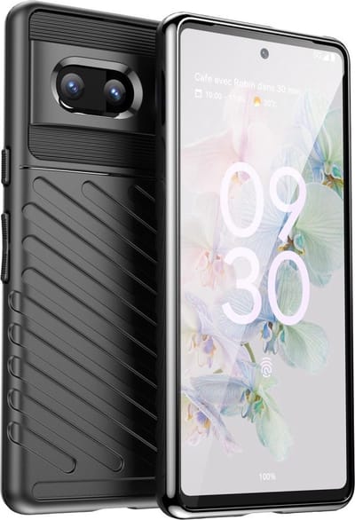 Coverup Hoesje - Geschikt voor Google Pixel 7 Hoesje - Coverup Rugged Shield TPU Back Cover - Zwart