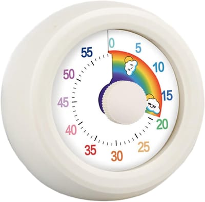 Timer - Keukentimer met 60 minuten aftelfunctie - Digitale afteltimer voor koken en tijdmanagement - Geschikt voor studieruimtes, kantoren en thuis - Wit