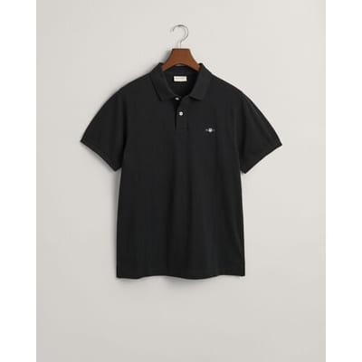 Gant Polo Uni Color Cotton Archive Shield Embroidery Zwart / male