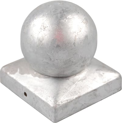 TRUTZHOLM - Paalkap Gegalvaniseerd - 71 mm - Kogel - Afdekkap voor Palen 7x7 cm - Hekwerk Houtbescherming