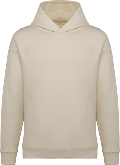 Native Spirit Ecologische uniseks oversized sweater met capuchon NS441 - Ivory - 3XL