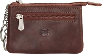 Gio Gini Rembrandt van Rijn Sleuteletui Unisex - Sleuteltas voor Dames en Heren - Portemonnee van 100% Leder - Bruin