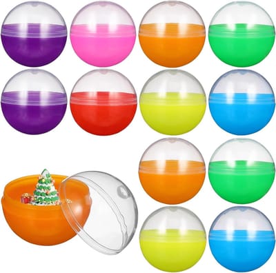 Automatische Capsules 50 Stuks 32mm Ronde Lege Doorzichtige Kauwgom Tray Mallen voor Verrassingsbonbons en Feestgeschenken