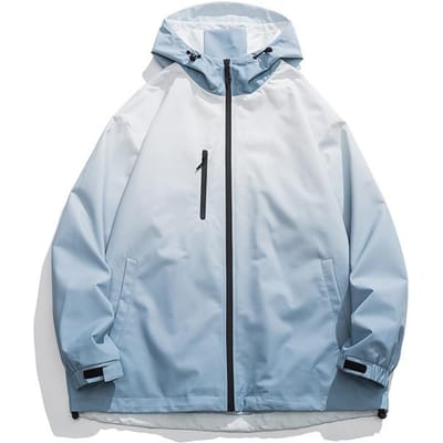 Geleidelijk Kleur Veranderende Capuchonjas Heren Lente en Herfst Nieuw Berg Buiten Winddicht Driedimensionale Jas 3XL
