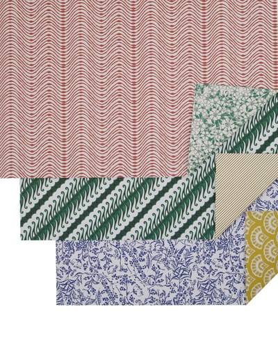 House Doctor Cadeaupapier Wrap multi - 3 rollen